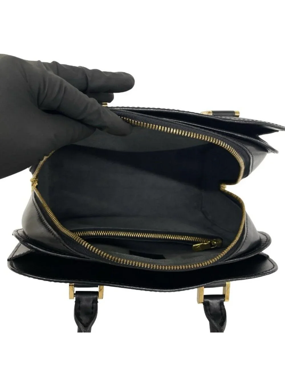 Louis Vuitton Vintage Pont Neuf Epi Leather Handle Mini Tote Bag Noir Black